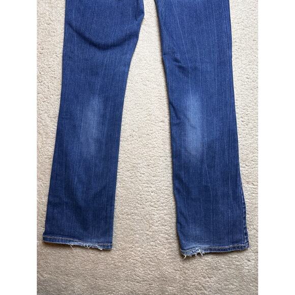 Rock 47 by Wrangler Jeans Womens 30x32 Blue Denim Low Rise Bootcut Western Horse - Picture 2 of 16